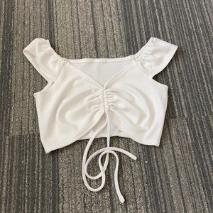 White Crop Top